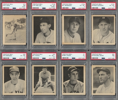 1939 Play Ball PSA-Graded Collection (8 Different) Featuring DiMaggio